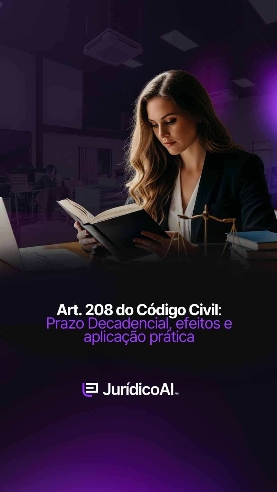 Art. 208 do Código Civil: Prazo Decadencial, efeitos e aplicação prática