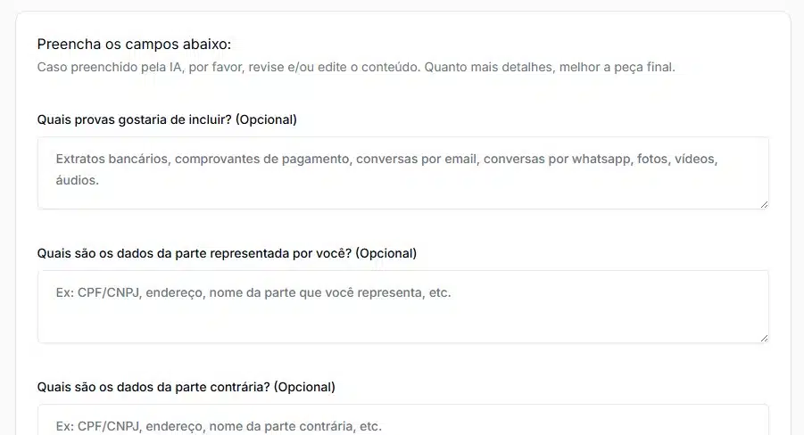 Dados adicionais para fundamentar melhor a notificação extrajudicial
