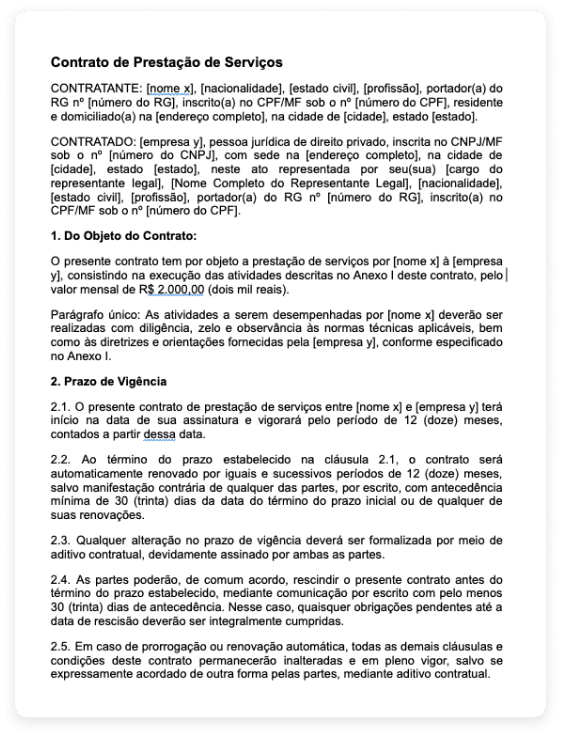 Group 124 contrato gerado por inteligência artificial