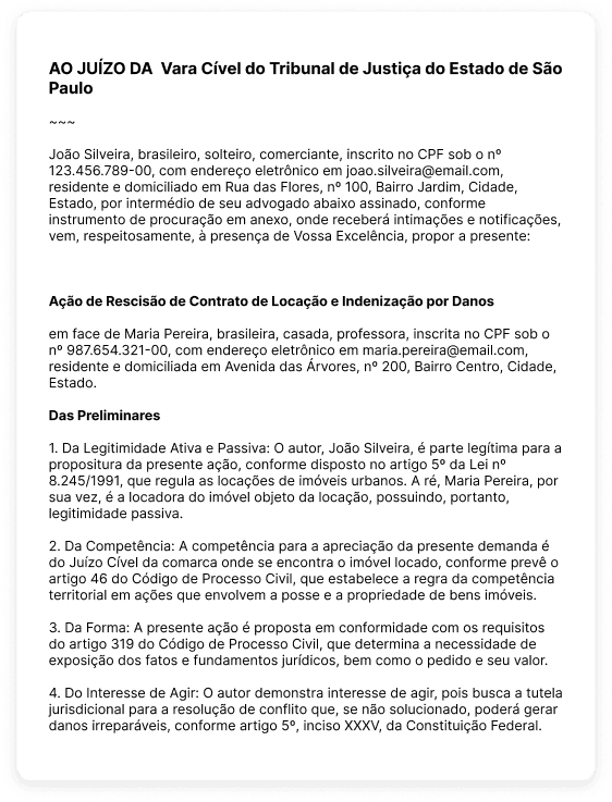 contrato gerado por inteligência artificial