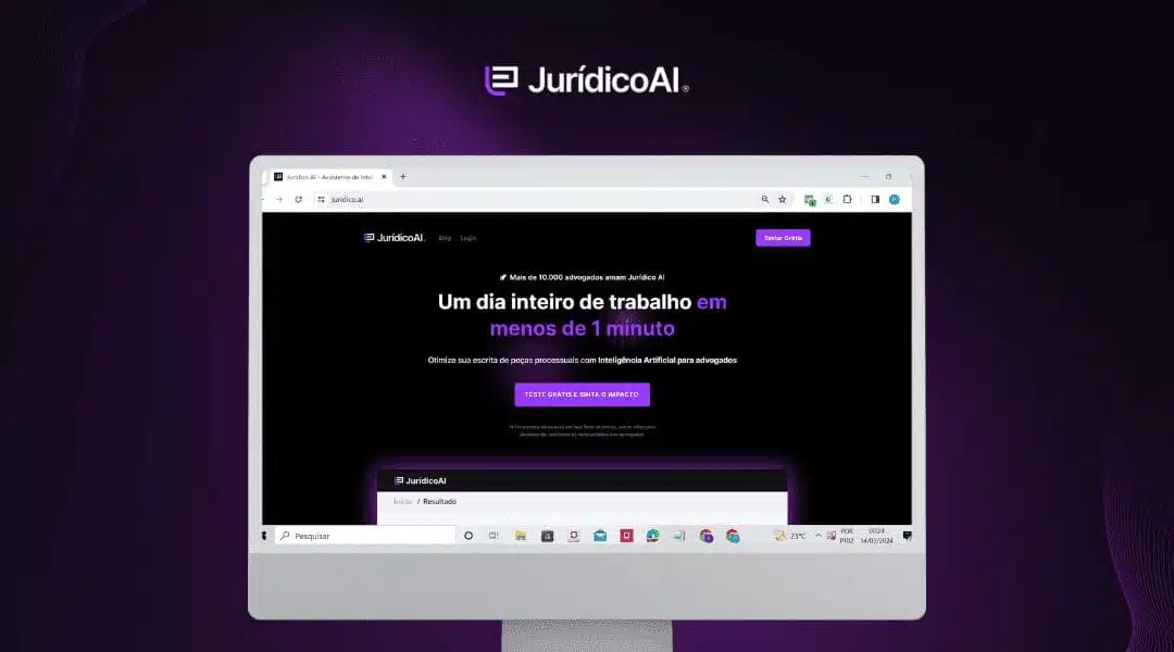 Faça uma pergunta jurídica para a IA da Jurídico AI