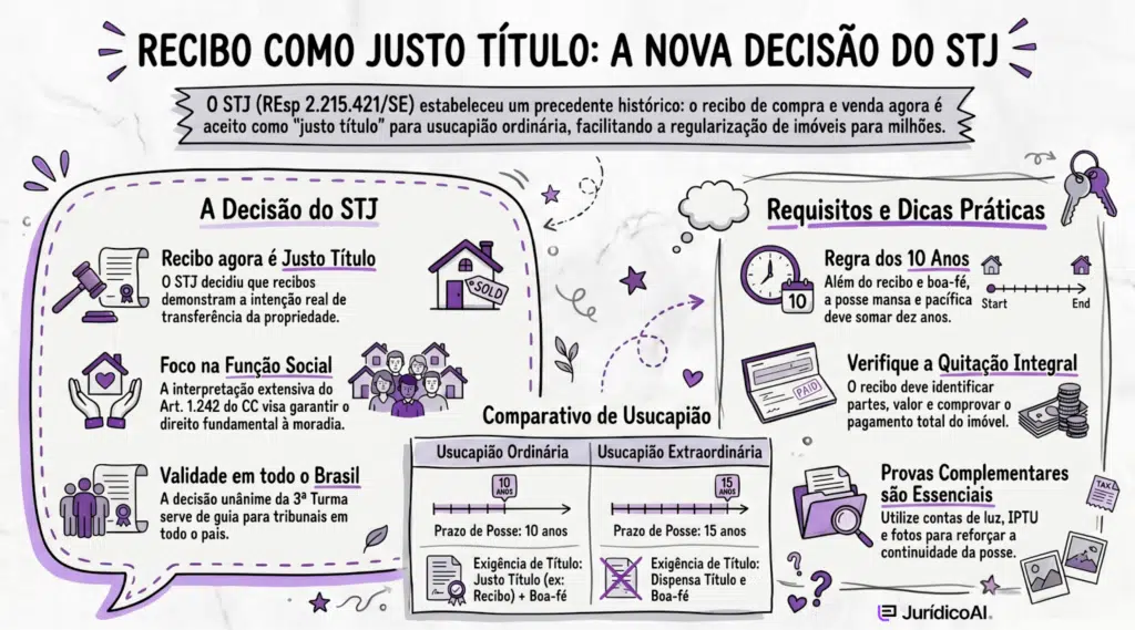 Recib como justo título