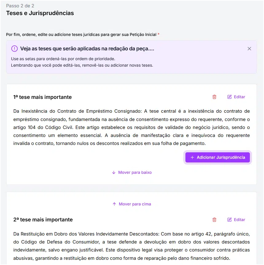 Teses e Jurisprudências.