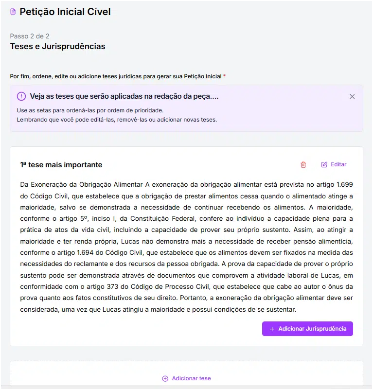 Teses e jurisprudências.